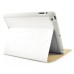 Five Rings Design Stand Flip Leather Case For iPad 2/3/4 - White