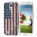 Flag Of USA Pattern Encrusted Diamond Design Hard Case For Samsung Galaxy S4 i9500