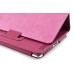 Folder Leather Flip Case Folio Cover For iPad 2 / 3 / 4 - Magenta