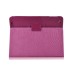 Folder Leather Flip Case Folio Cover For iPad 2 / 3 / 4 - Magenta