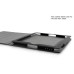 Folio Leather Stand Case For iPad 2 / 3 / 4 - Black