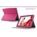 Folio Leather Stand Case For iPad 2 / 3 / 4 - Magenta