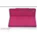 Folio Leather Stand Case For iPad 2 / 3 / 4 - Magenta