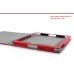 Folio Leather Stand Case For iPad 2 / 3 / 4 - Red