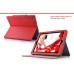 Folio Leather Stand Case For iPad 2 / 3 / 4 - Red