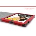 Folio Leather Stand Case For iPad 2 / 3 / 4 - Red