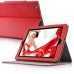 Folio Leather Stand Case For iPad 2 / 3 / 4 - Red