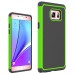 Football Grain 2 In 1 PC And Silicone Protective Hybrid Case Cover for Samsung Galaxy Note 7 - Green