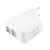 Four USB Ports Power Charger Adapter For iPhone iPad iPod with EU Plug - White