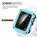 Front Side Back Protective Hybrid TPU And PC Case Cover For Apple Watch 42 mm Versions - Blue