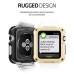 Front Side Back Protective Hybrid TPU And PC Case Cover For Apple Watch 42 mm Versions - Gold