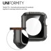 Front Side Back Protective Hybrid TPU And PC Case Cover For Apple Watch 42 mm Versions - Grey