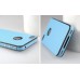 Frosted Luxury Screen Protector Edge Sticker Skin Cover For iPhone 4 / 4S - Blue