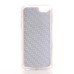 Fur Coated TPU Frame Back Case Cover With Finger Holder Clip Ring for iPhone 6 / 6s - Brown