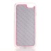 Fur Coated TPU Frame Back Case Cover With Finger Holder Clip Ring for iPhone 6 / 6s - Red