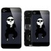 Gangnam Style Pattern Back Cover For iPhone 4 - Black