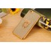 Glittering Powder Finger Ring Electroplate TPU Protective Case Cover for iPhone 6 / 6s - Gold