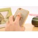 Glittering Powder Finger Ring Electroplate TPU Protective Case Cover for iPhone 6 / 6s - Gold