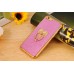 Glittering Powder Finger Ring Electroplate TPU Protective Case Cover for iPhone 6 / 6s - Magenta