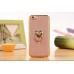 Glittering Powder Finger Ring Electroplate TPU Protective Case Cover for iPhone 6 / 6s - Pink