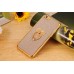 Glittering Powder Finger Ring Electroplate TPU Protective Case Cover for iPhone 6 / 6s - Rose gold