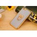 Glittering Powder Finger Ring Electroplate TPU Protective Case Cover for iPhone 6 / 6s - Silver