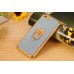 Glittering Powder Finger Ring Electroplate TPU Protective Case Cover for iPhone 6 / 6s Plus - Blue