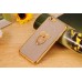 Glittering Powder Finger Ring Electroplate TPU Protective Case Cover for iPhone 6 / 6s Plus - Rose gold