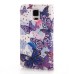 Glittering Rhinestone Inlaid Colorful Drawing Pattern Magnetic Folio Leather Case with Card Slot for Samsung Galaxy Note 4 - Big Butterflies