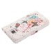 Glittering Rhinestone Inlaid Colorful Drawing Pattern Magnetic Folio Leather Case with Card Slot for Samsung Galaxy Note 4 - Circles and Black Butterfly