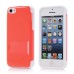 Glossy Tow Tone Plastic Snap-On Protective Hard Case Cover With Stand For iPhone 5c