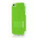 Glossy Tow Tone Plastic Snap-On Protective Hard Case Cover With Stand For iPhone 5c