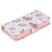 Gorgeous Flower Built-in Wallet Leather Case Cover for iPhone 4/4S