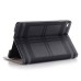 Grid Grain Sleep / Wake Dormancy Function Stand Leather Case With Card Slot For iPad Mini 4 - Black