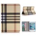 Grid Grain Sleep / Wake Dormancy Function Stand Leather Case With Card Slot For iPad Mini 4 - Khaki