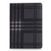 Grid Grain Sleep / Wake Dormancy Function Stand Leather Case with Card Slot for iPad Air 2 ( iPad 6 ) - Black