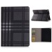 Grid Grain Sleep / Wake Dormancy Function Stand Leather Case with Card Slot for iPad Air 2 ( iPad 6 ) - Black