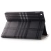 Grid Grain Sleep / Wake Dormancy Function Stand Leather Case with Card Slot for iPad Air 2 ( iPad 6 ) - Black