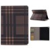 Grid Grain Sleep / Wake Dormancy Function Stand Leather Case with Card Slot for iPad Air 2 ( iPad 6 ) - Brown