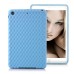 Grid Pattern Design Fine TPU Case Cover For iPad Mini 1/2/3 - Blue