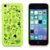 Happy Cartoon Patterns Slim Plastic Hard Case Cover For Apple iPhone 5C