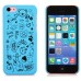 Happy Cartoon Patterns Slim Plastic Hard Case Cover For Apple iPhone 5C