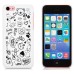 Happy Cartoon Patterns Slim Plastic Hard Case Cover For Apple iPhone 5C