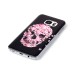 Hard Plastic Black Background Skull Back Cover for Samsung Galaxy S7 Edge G935