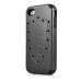 Hard Shield TPU and PC Hybrid Case Cover for iPhone 4 iPhone 4S - Black