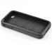 Hard Shield TPU and PC Hybrid Case Cover for iPhone 4 iPhone 4S - Black