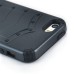 Hard Shield TPU and PC Hybrid Case Cover for iPhone 5 iPhone 5s iPhone 5c - Black