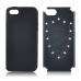 Hard Shield TPU and PC Hybrid Case Cover for iPhone 5 iPhone 5s iPhone 5c - Black