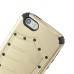 Hard Shield TPU and PC Hybrid Case Cover for iPhone 5 iPhone 5s iPhone 5c - Champagne Gold