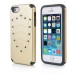 Hard Shield TPU and PC Hybrid Case Cover for iPhone 5 iPhone 5s iPhone 5c - Champagne Gold